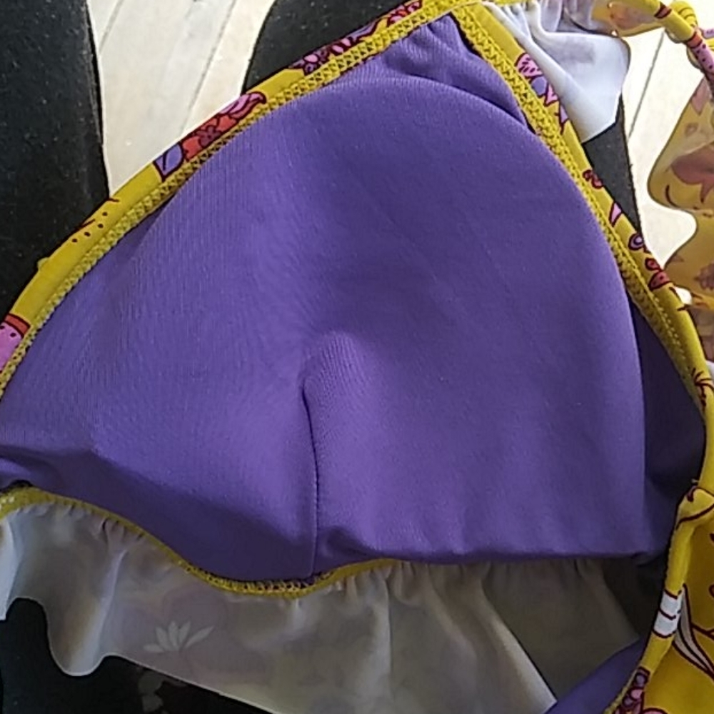 NWT Floral Ruffled Swimsuit Top - Picture 8 of 9
